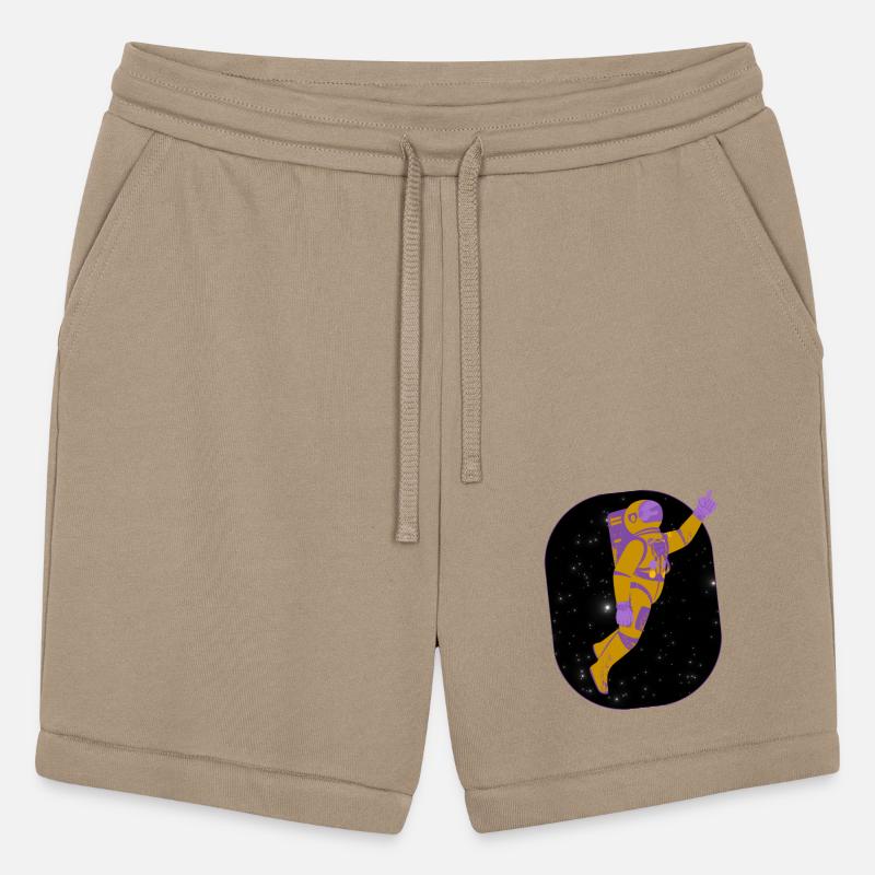 Amusing Astronaut in Deep Space Vector Graphic