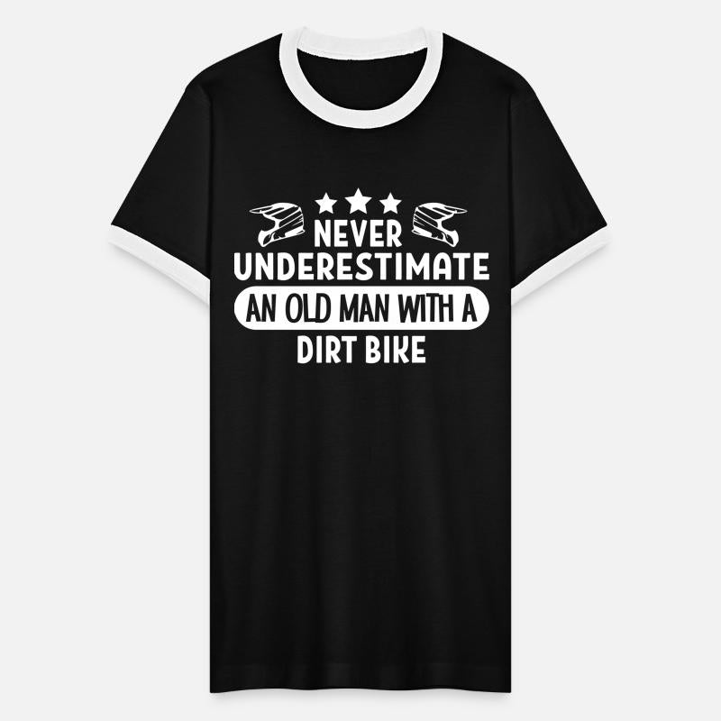 An Old Man With A Dirth Bike