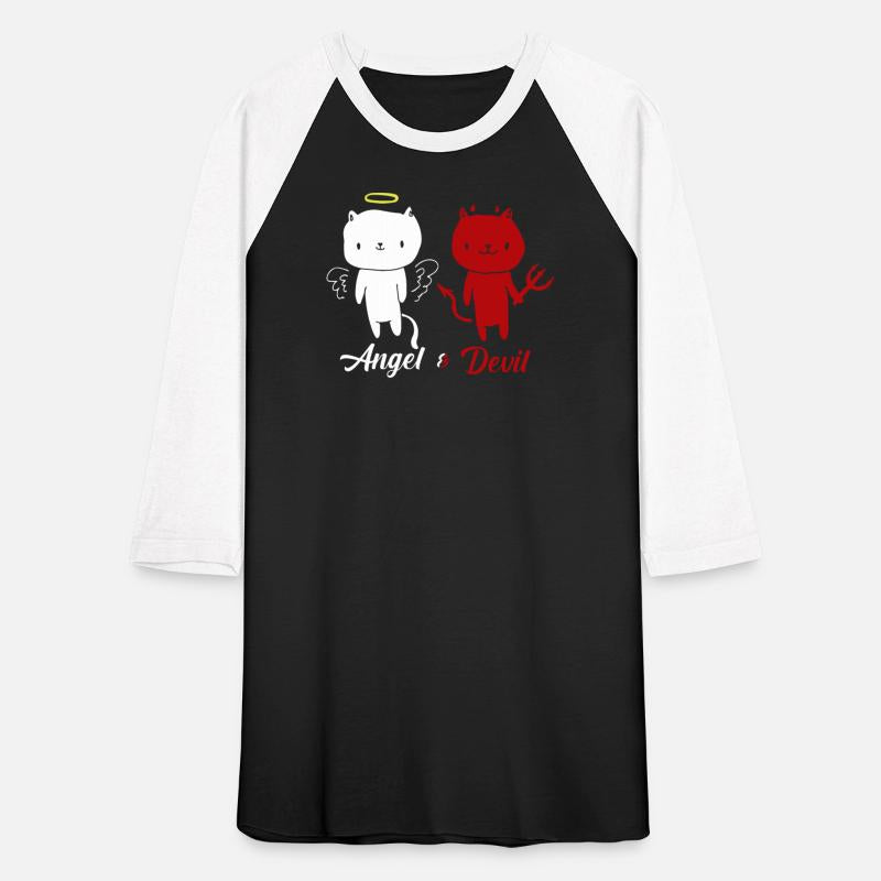 Angel And Devil Cat T-shirt