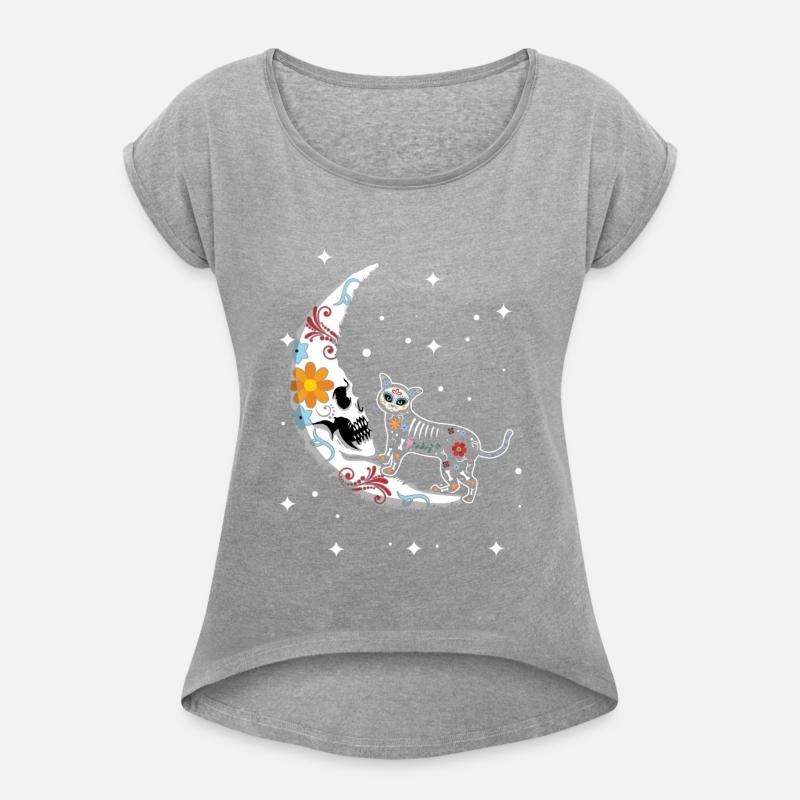 Animal Cat Moon Muertos Day Of Dead Halloween