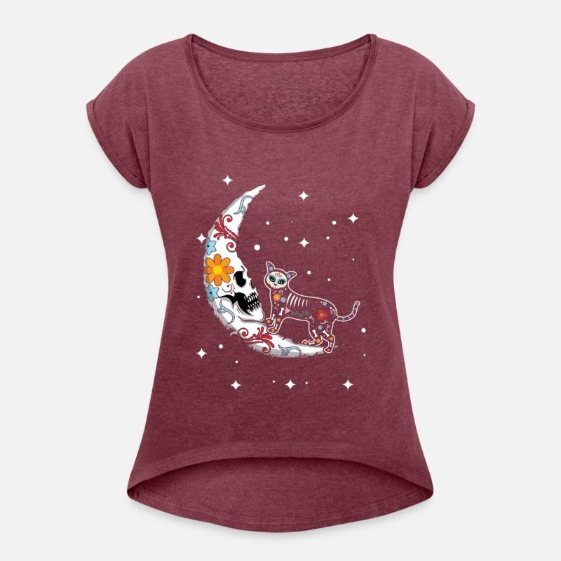 Animal Cat Moon Muertos Day Of Dead Halloween