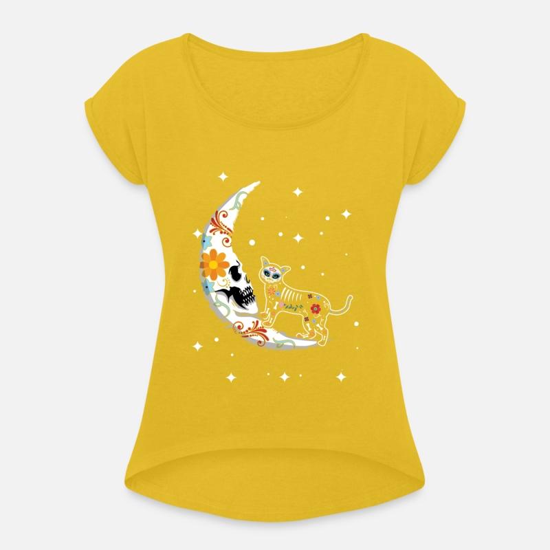 Animal Cat Moon Muertos Day Of Dead Halloween