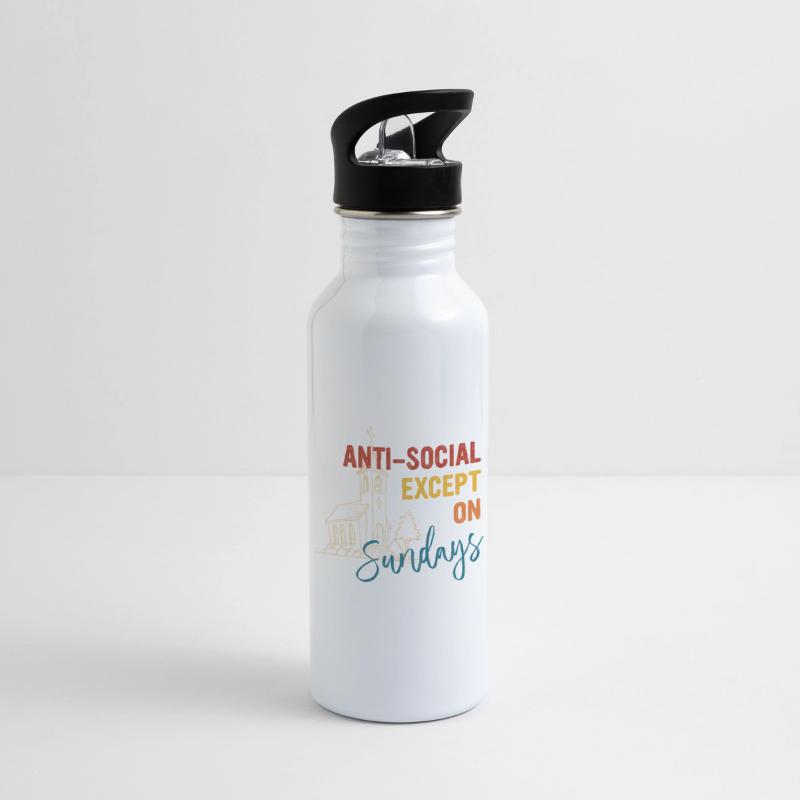 Anti-Social Except On Sundays Vintage Quote