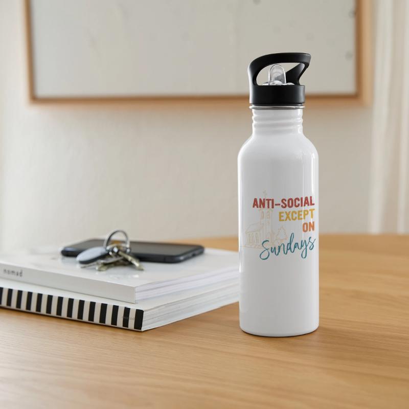 Anti-Social Except On Sundays Vintage Quote