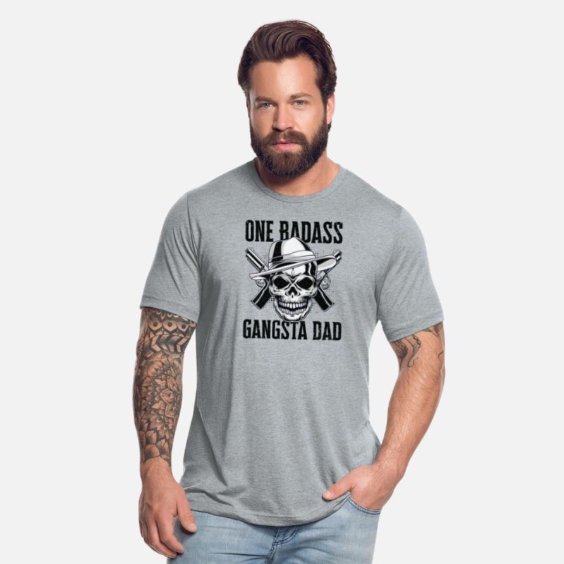 Badass Dad Gangsta Skull Children Grandpa Kids