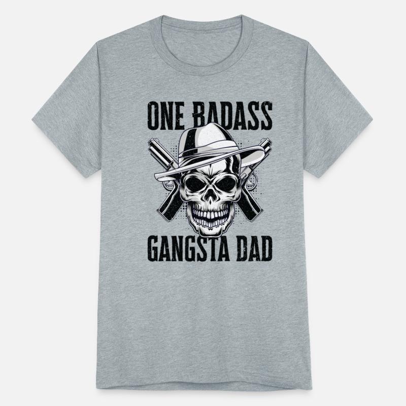 Badass Dad Gangsta Skull Children Grandpa Kids