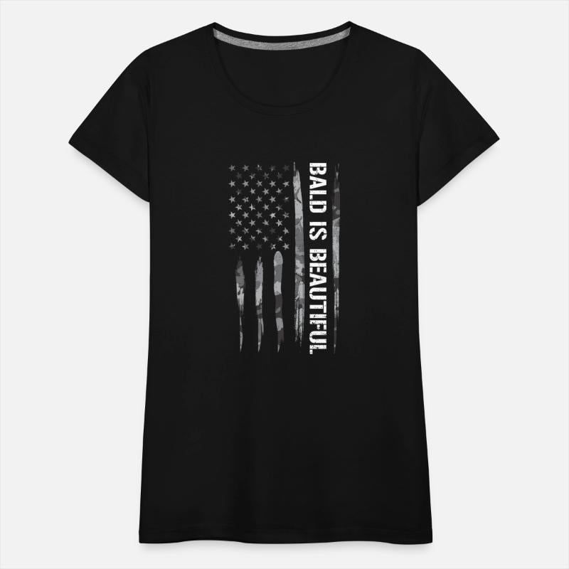 Bald Is Beautiful - American Flag