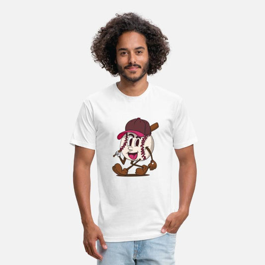 baseball batter funky retro cartoon character