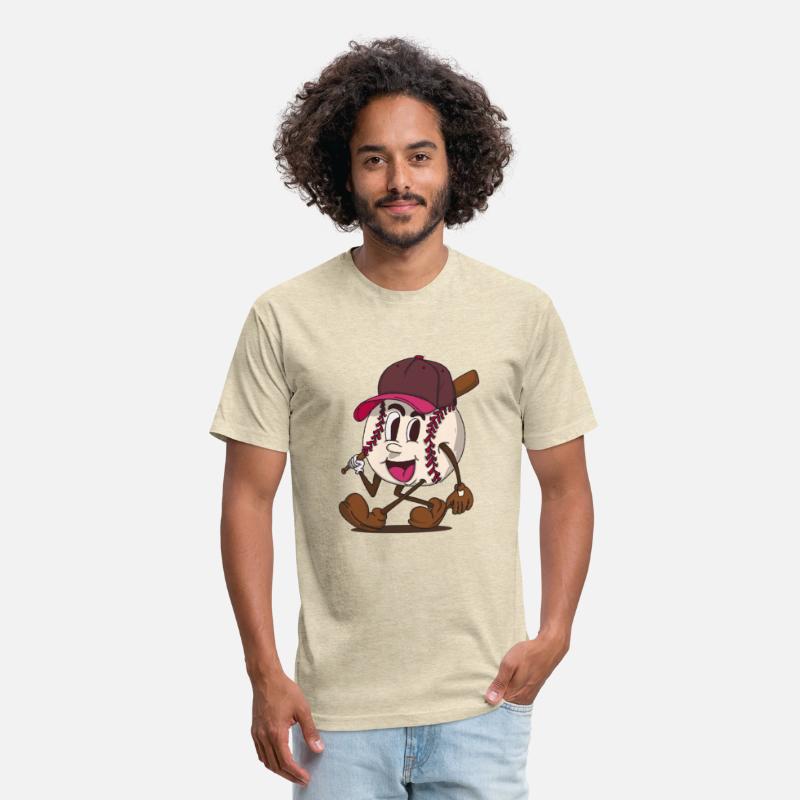 baseball batter funky retro cartoon character