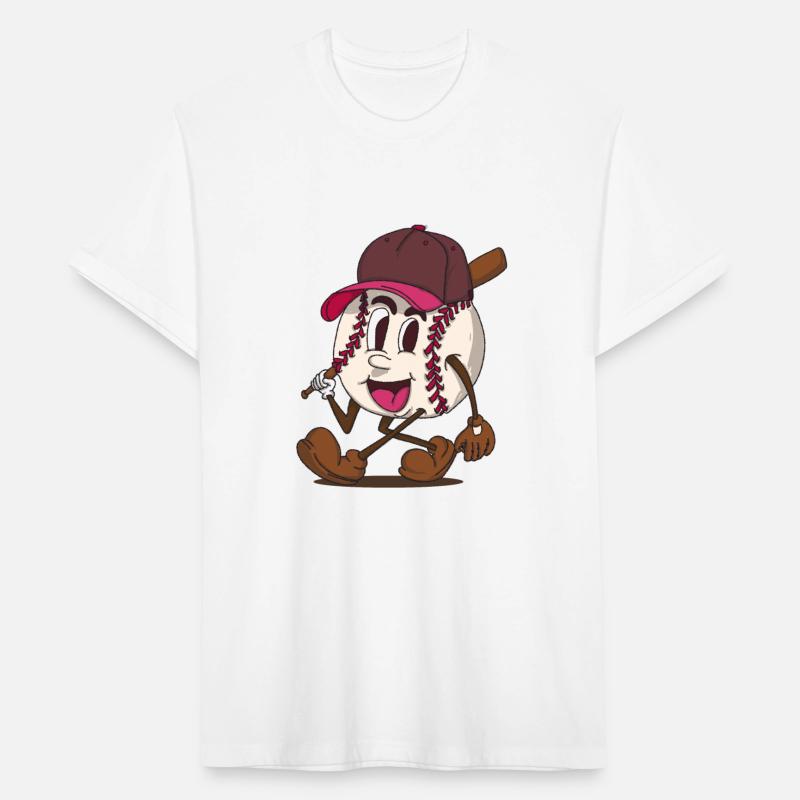 baseball batter funky retro cartoon character