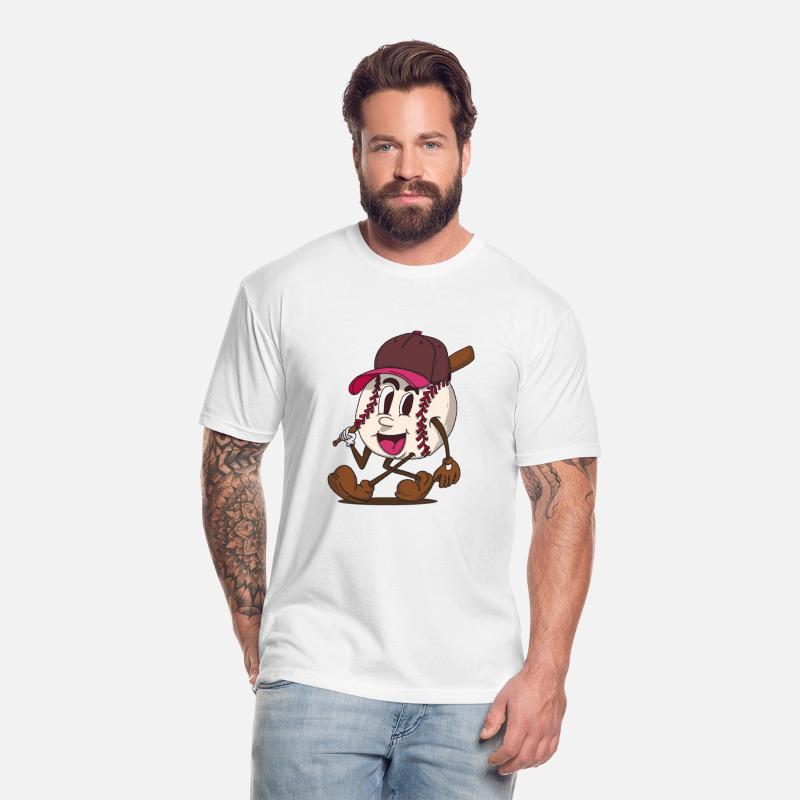 baseball batter funky retro cartoon character