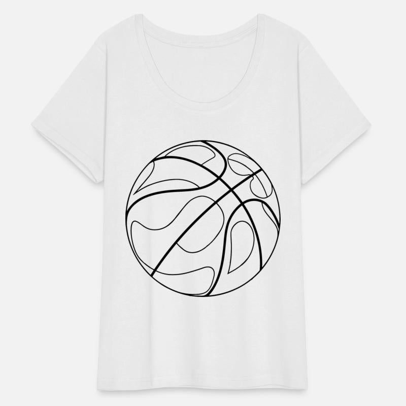 Basketball Ball One Line Drawing