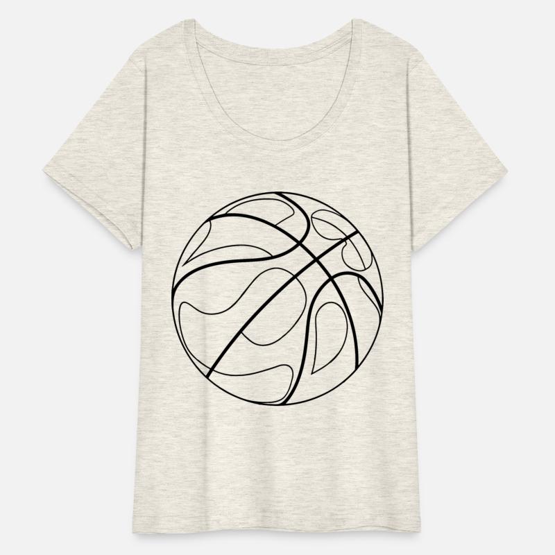 Basketball Ball One Line Drawing