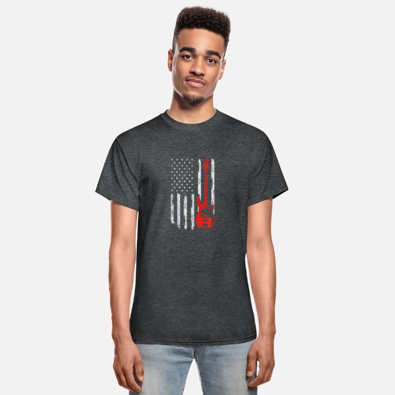 Bassist USA American Flag Bass Guitar Player