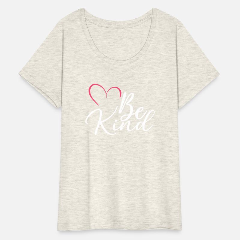 Be Kind Pink Heart – Minimal Kindness Quote Art