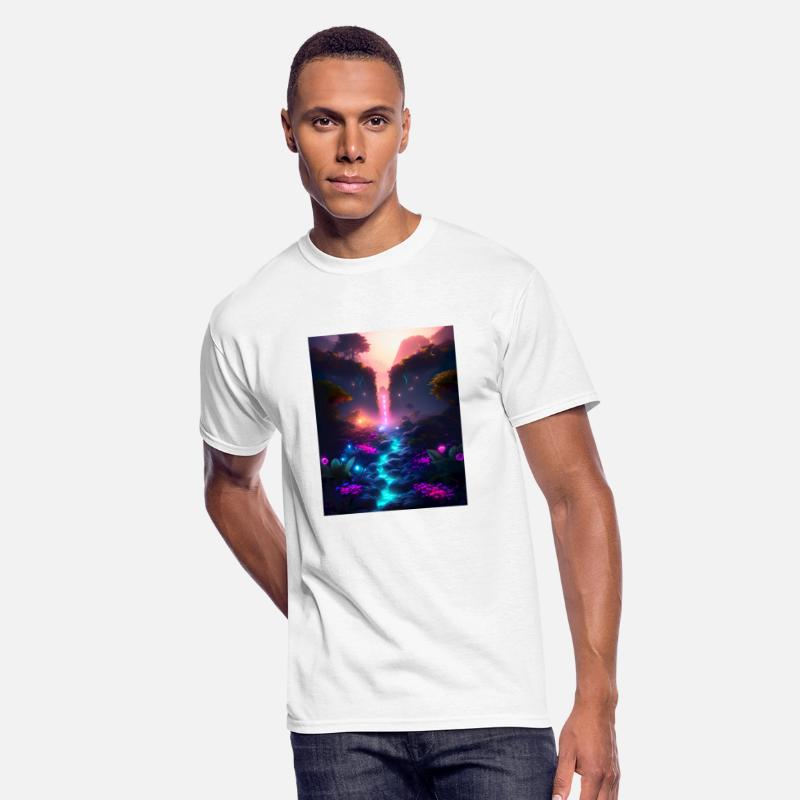 Beautiful neon landscape