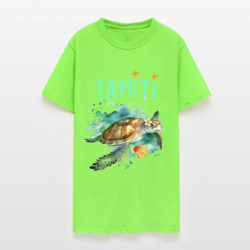 Beautiful Tahiti Polynesia Sea Turtle