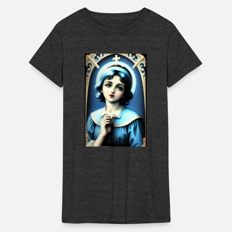 Beautiful Vintage Woman with a Cross