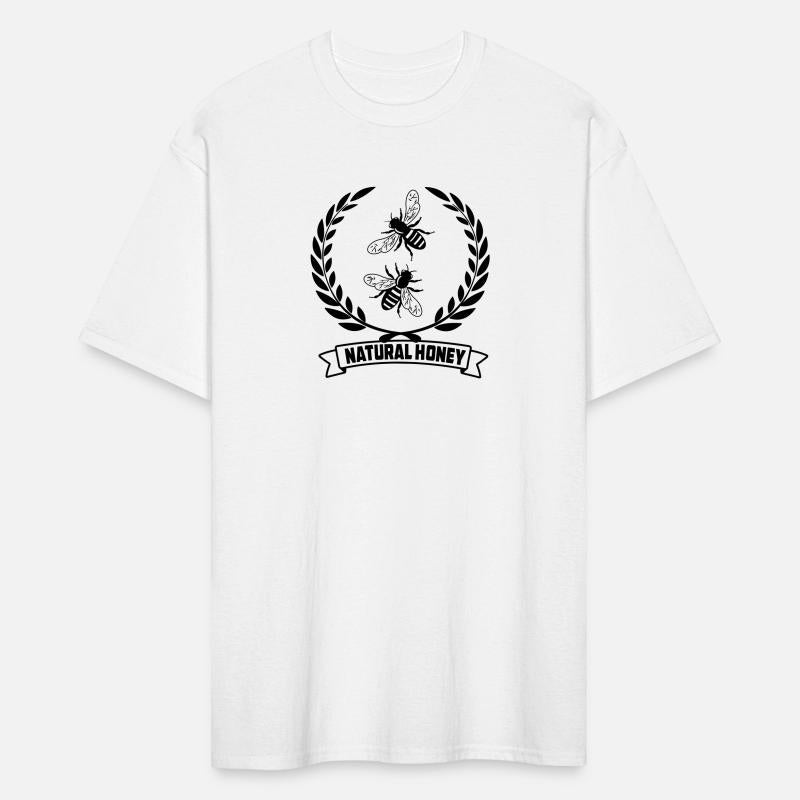 Bees in laurel wreath NATUAL HONEY