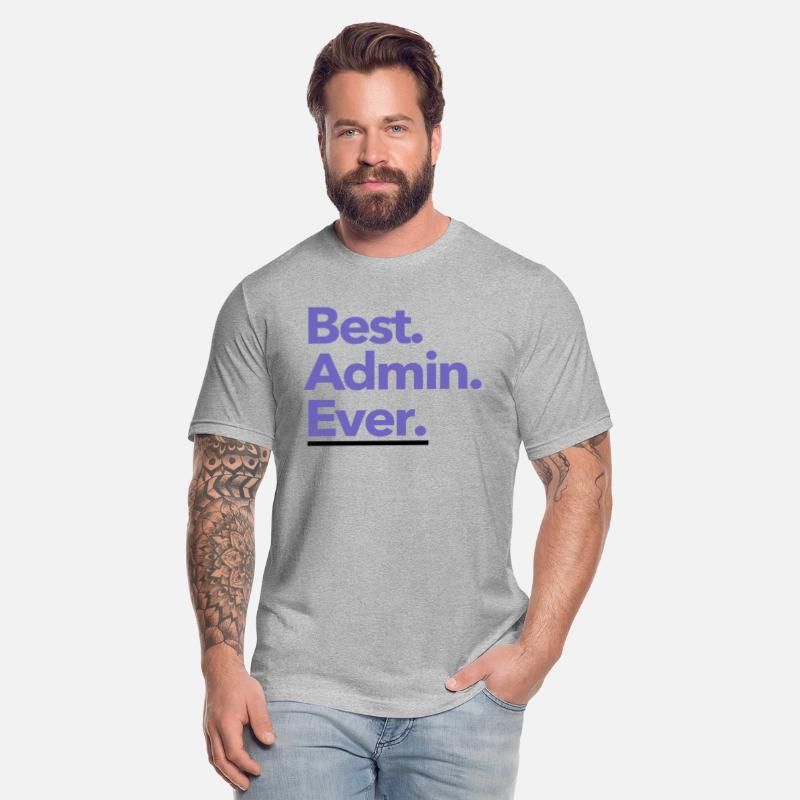 Best. Admin. Ever. - Periwinkle on Light Backgroun