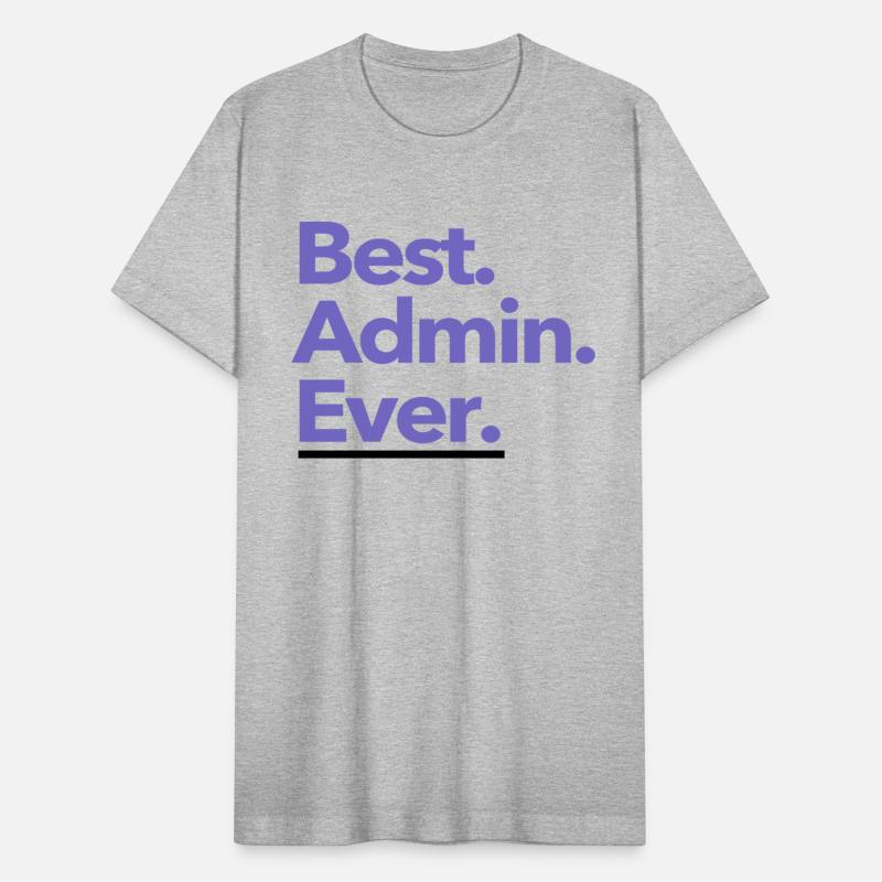 Best. Admin. Ever. - Periwinkle on Light Backgroun