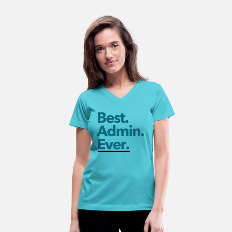 Best. Admin. Ever. - Teal Text Design