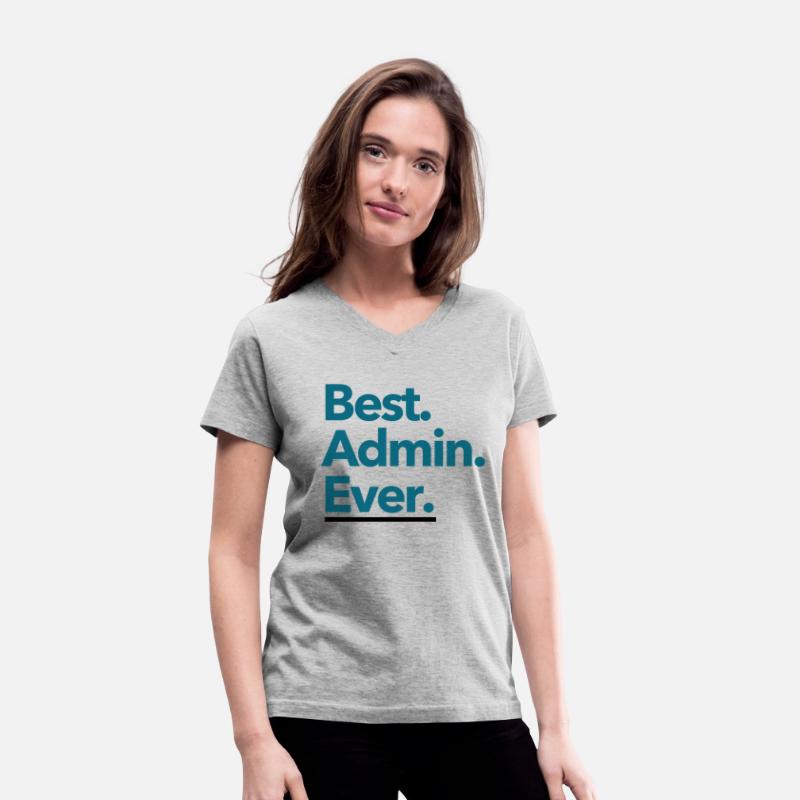 Best. Admin. Ever. - Teal Text Design