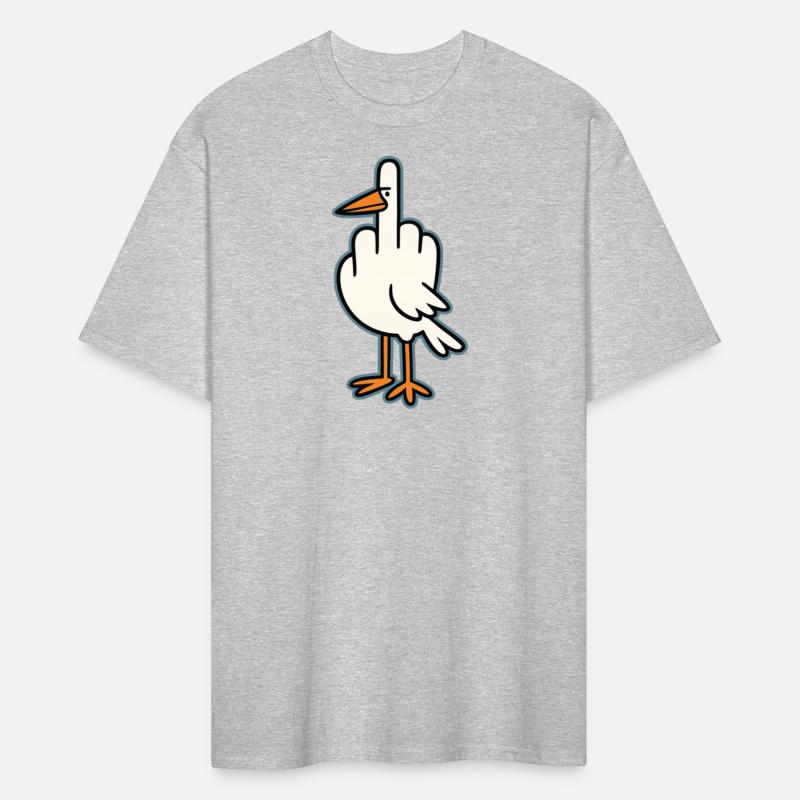 bird Raising middle finger