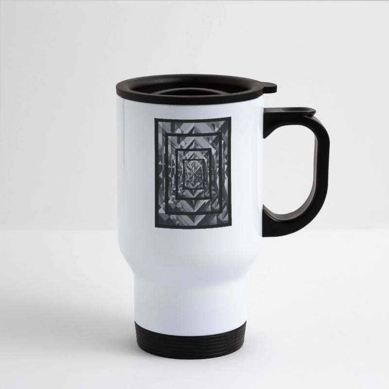 Black and gray rectangle with deep effect.