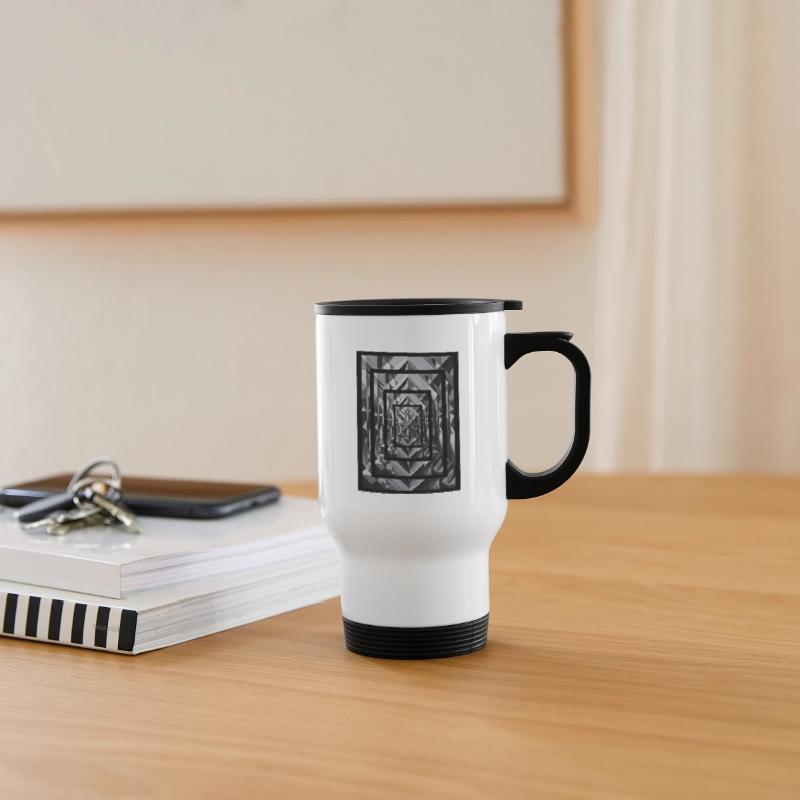 Black and gray rectangle with deep effect.