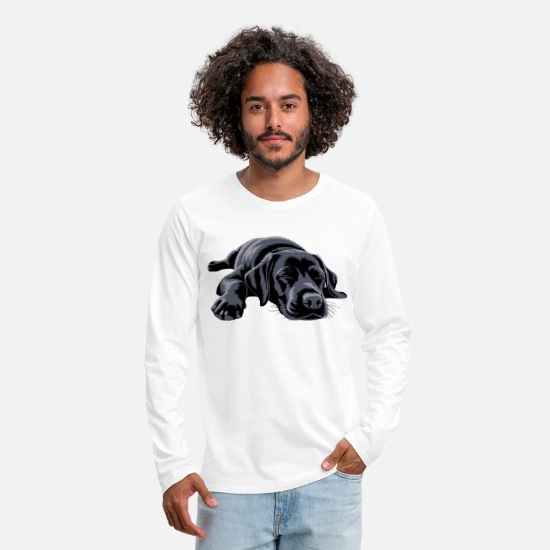 Black Labrador Dog Only Wake Me For Snacks