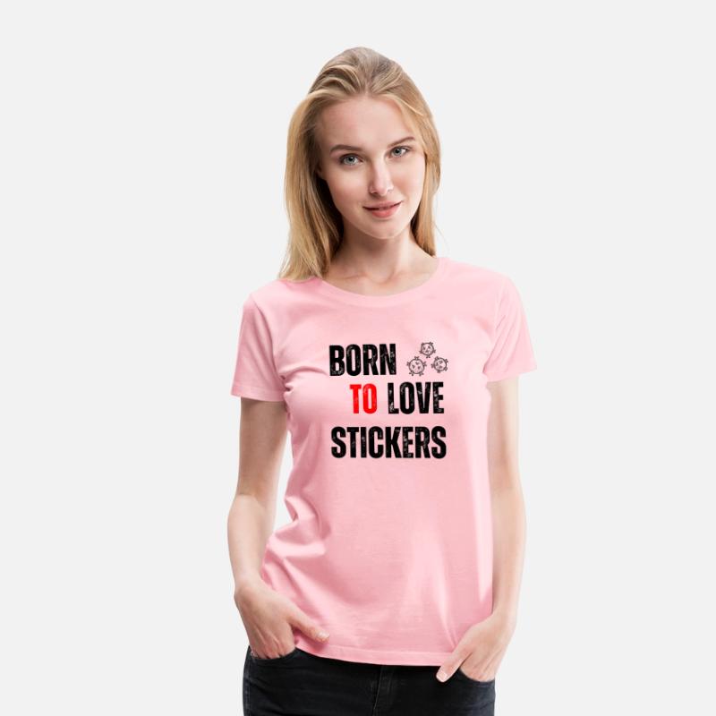 Black Orange Yellow Modern Born To LOVE Stickers