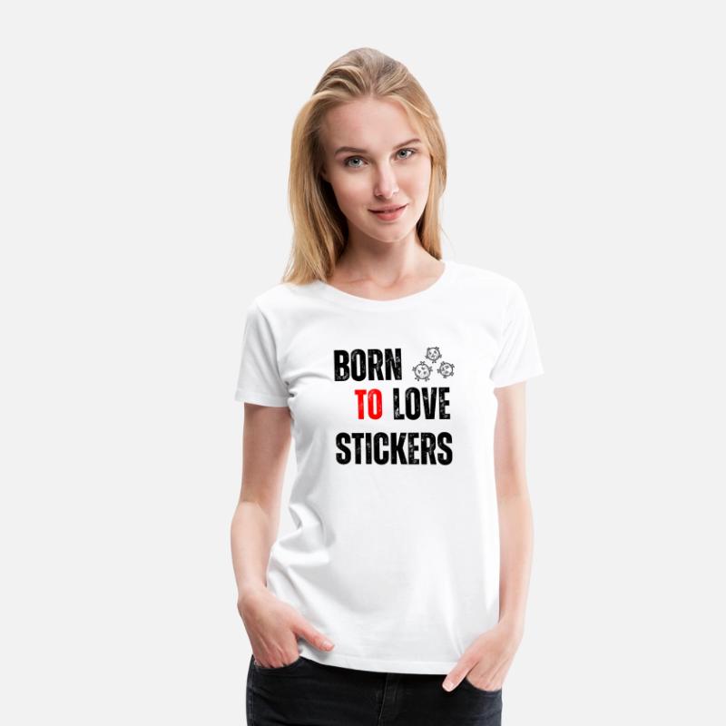 Black Orange Yellow Modern Born To LOVE Stickers