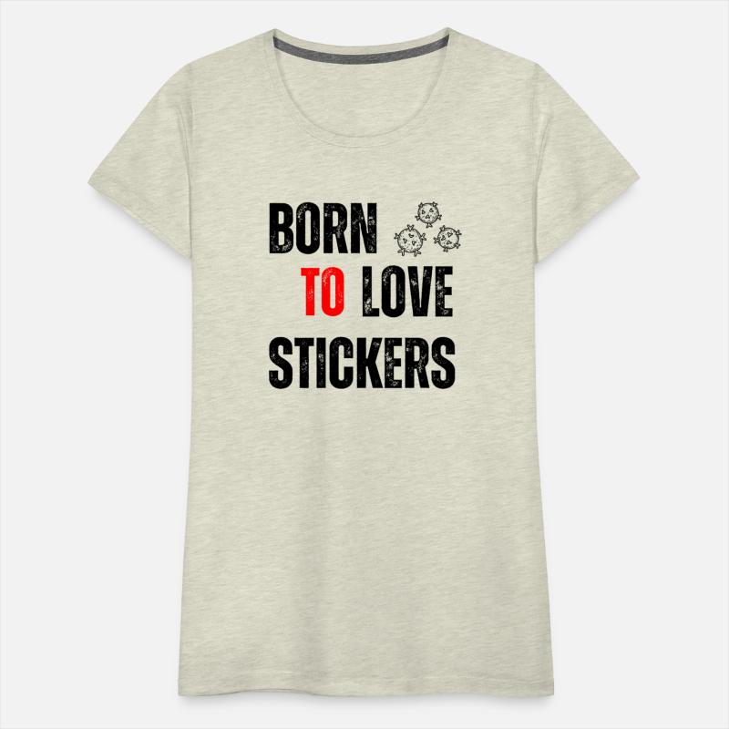 Black Orange Yellow Modern Born To LOVE Stickers