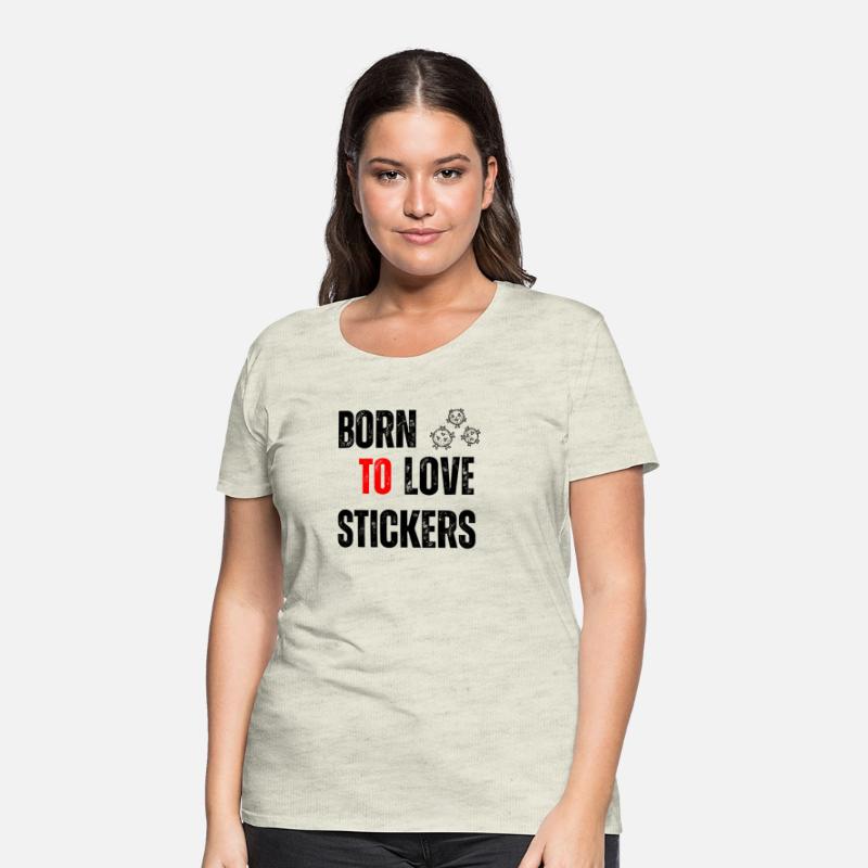 Black Orange Yellow Modern Born To LOVE Stickers