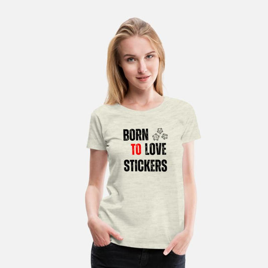 Black Orange Yellow Modern Born To LOVE Stickers