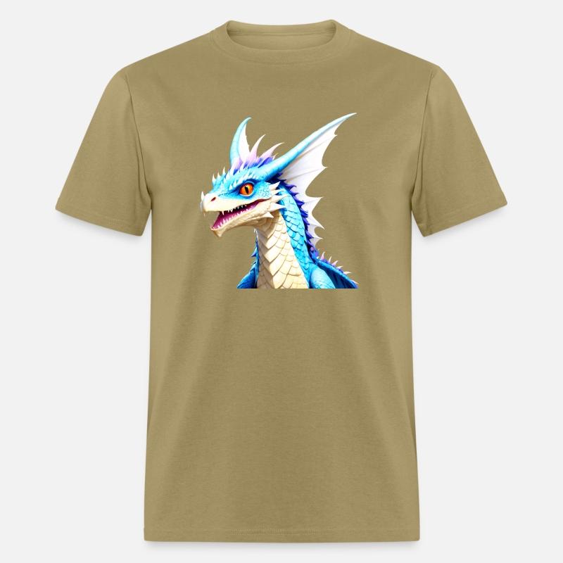 Blue Wyvern with Fierce Expression