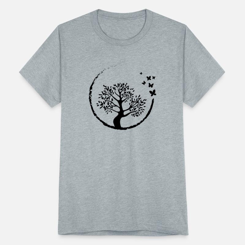 Bonsai Tree Butterfly Enso Circle Buddhist Zen