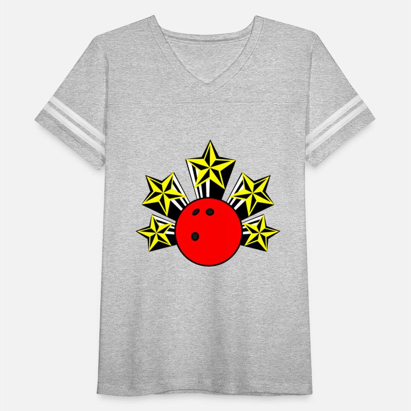 Bowling ball with stars