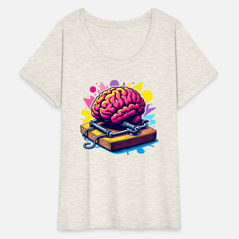 Brain Caught in a Mousetrap – Think Twice! Shirt