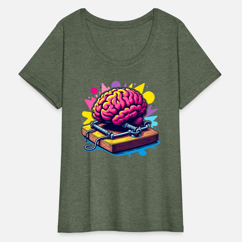 Brain Caught in a Mousetrap – Think Twice! Shirt