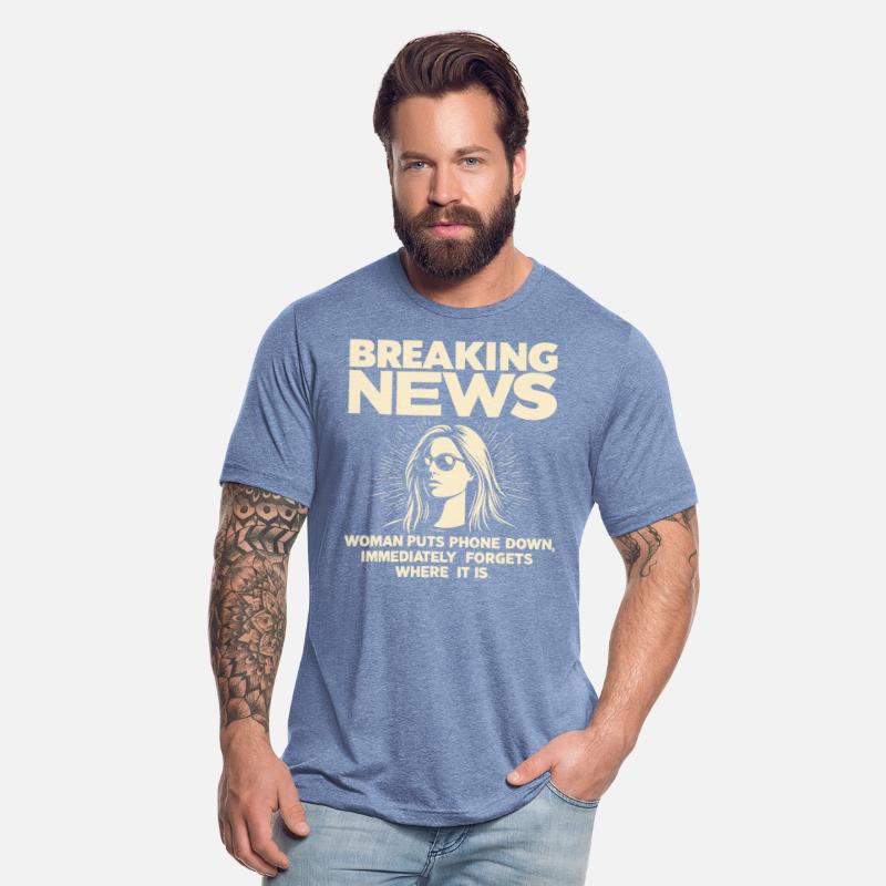 Breaking News: Woman Puts Phone Down