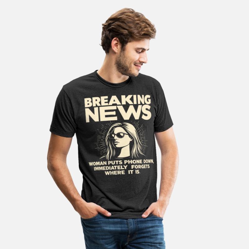 Breaking News: Woman Puts Phone Down