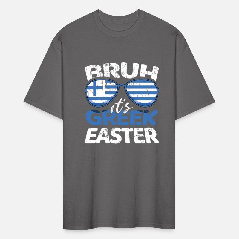 Bruh It's Greek Easter Greece Flag Funny Easter