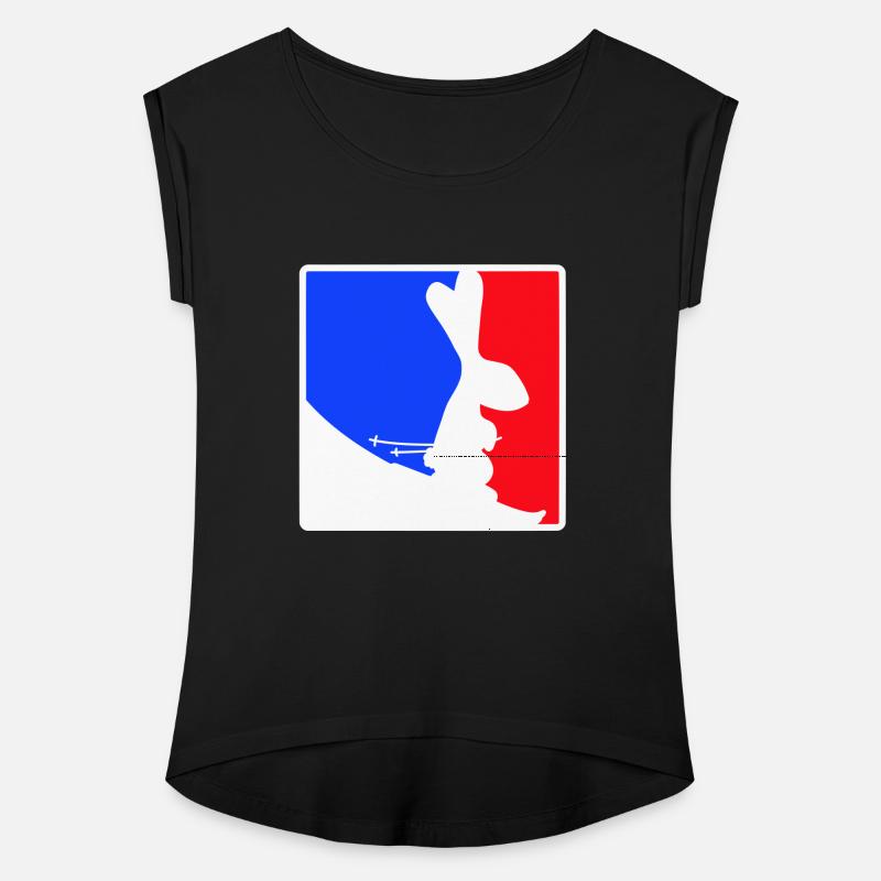 Bunny Ski Rabbit Skiing Red Blue Skiing Snow Logo