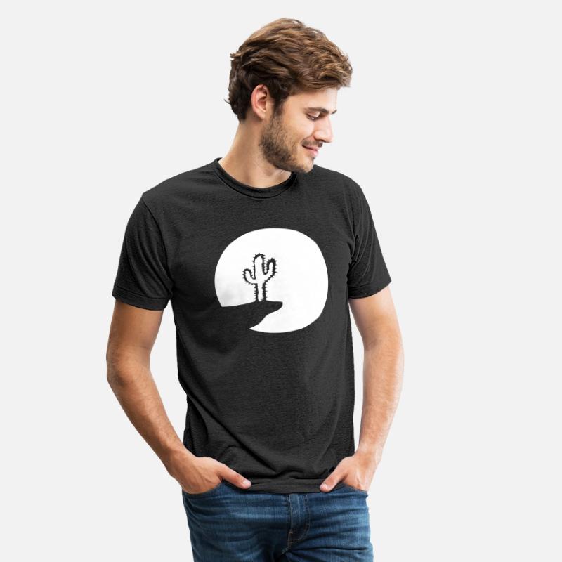 Cactus Moon Evening Mountain Cliff Night Round Sun