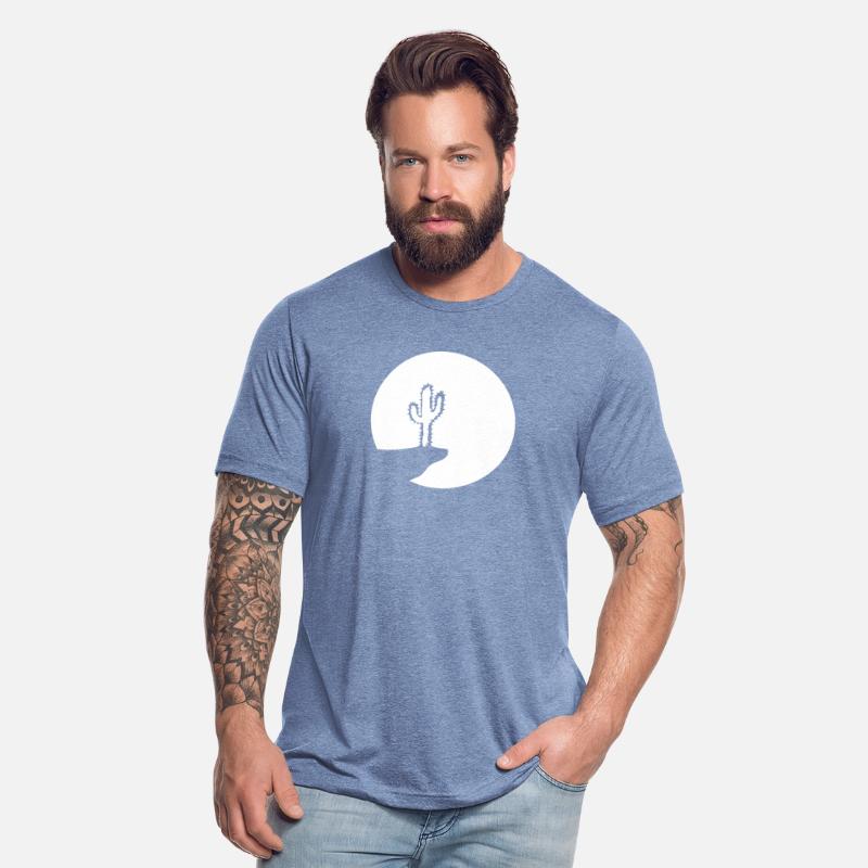 Cactus Moon Evening Mountain Cliff Night Round Sun