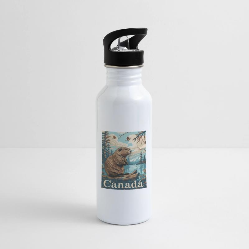 Canada Beaver Wilderness Scene with Stunning