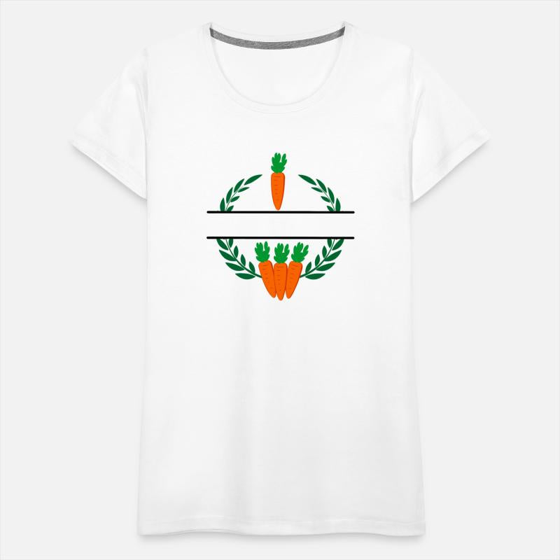 Carrots in laurel wreath with orange carrots