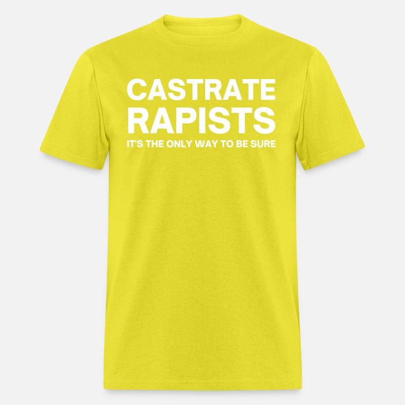 CASTRATE RAPISTS (white letters version)
